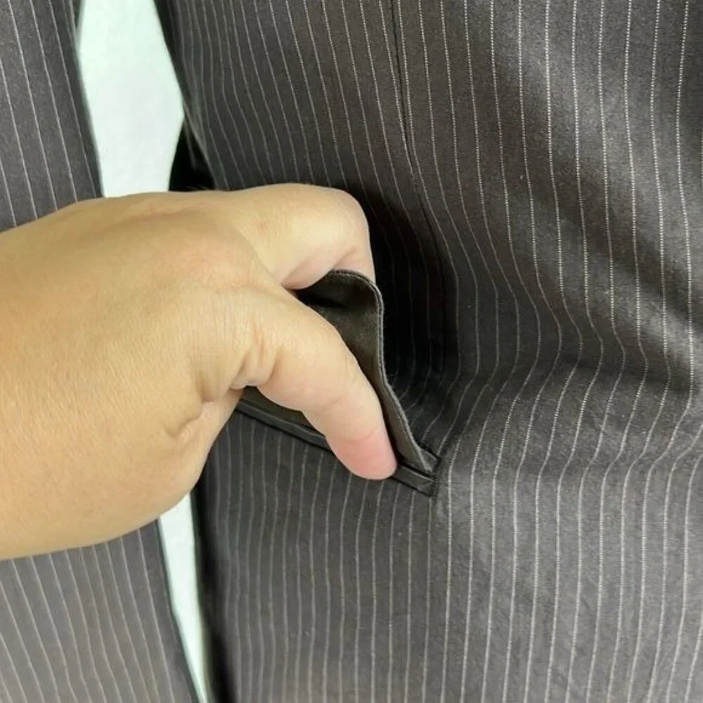 Issey Miyake Men Striped 2006 Cotton Blazer